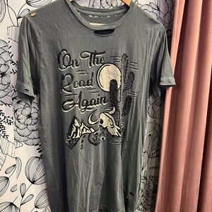 Distressed On the Road Again Tee
